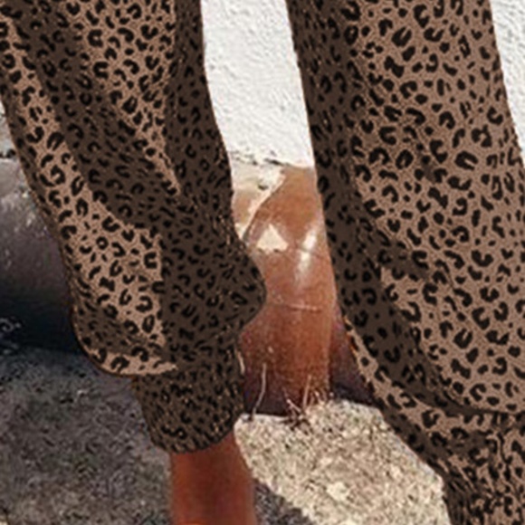 Brown leopard joggers - Picture 4 of 4